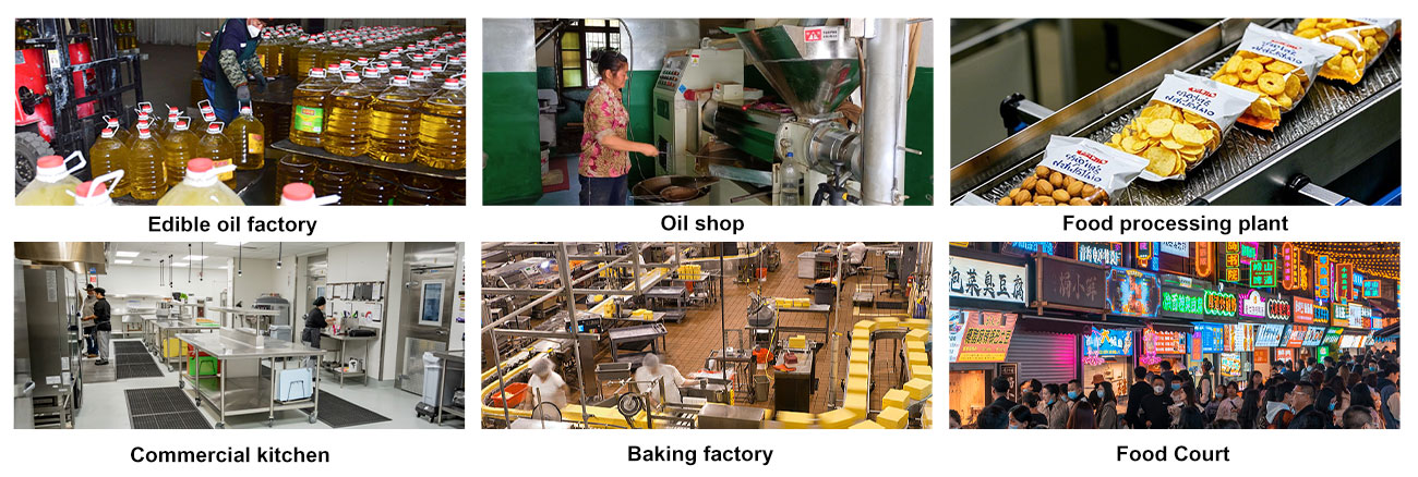 Oil presses are used in oil pressing workshops