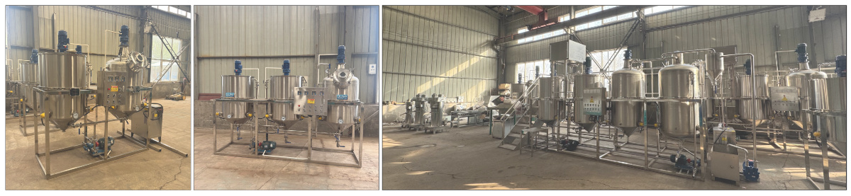 Cooking oil refining machine