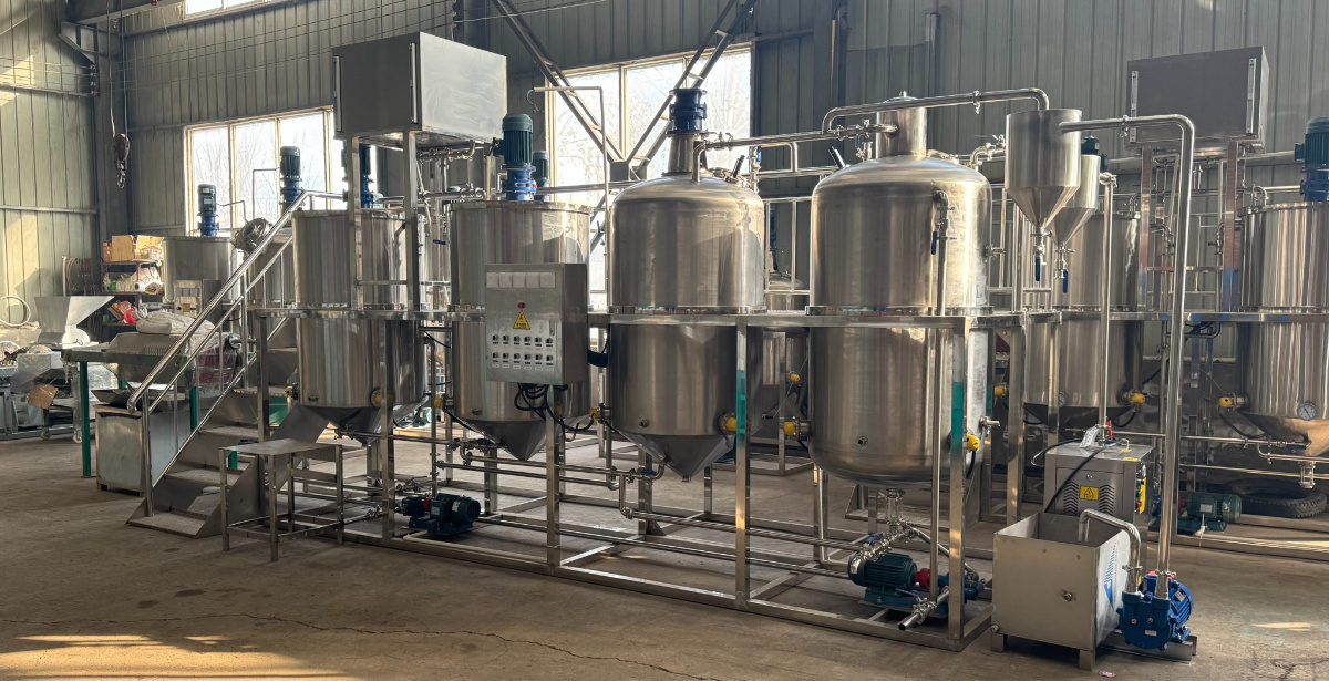 sunflower oil refining machine